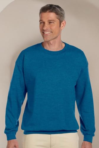 Image of Gildan Men's Cotton Spandex Polyester Blend Crew Neck Sweatshirt
