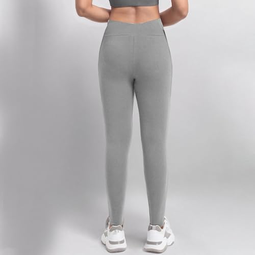 Girls High Waisted Leggings Workout Gym Casual Yoga Pants for Kids School Casual Dance 5-13Y4