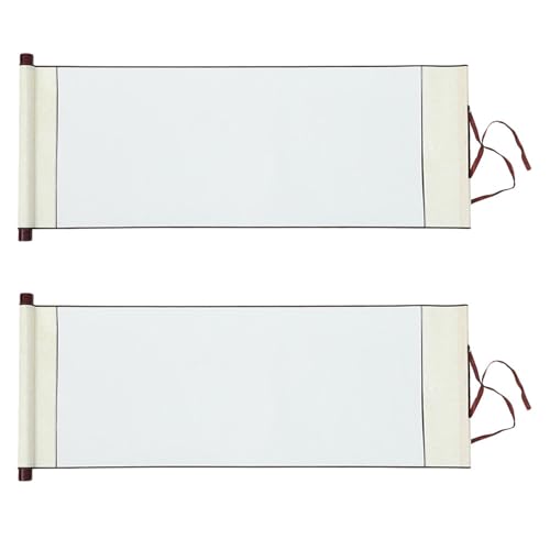 Papel de arroz para caligrafía y pintura con varas de madera para colgar tus acuarelas