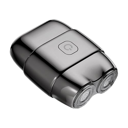 Rasoir pour homme mini rasoir électrique portable étanche et léger avec double tête rotative