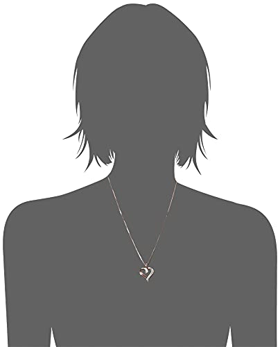 Amazon Collection Double Heart Diamond Pendant Necklace #TOP30