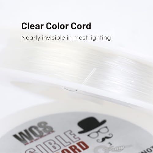 Image of WCS Invisible Hanging Wire Clear Cord Nylon String, 100ft - 10 lb / 4.5 kg