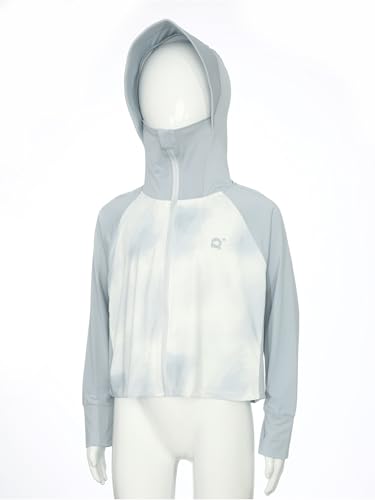 YiZYiF Kids Unisex Sunprotective Hooded Jacket Long Sleeve Lightweight Outdoor Vacation Travel Beach Coat4