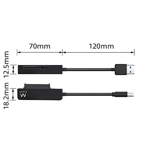 Adaptador USB 3.1 a SATA para disco duro 2.5 pulgadas miniatura 5