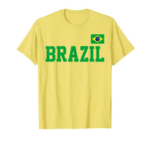 Drapeau du Brésil Brésil Pride Vêtements de sport pour les amateurs de maillots T-Shirt