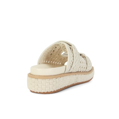 Image of SOVANYOU Raffia Platform Wedge Sandals for Women Comfortable Summer Beach Sandals Open Toe Slingback Platform Sandals with Adjustable Double Buckle