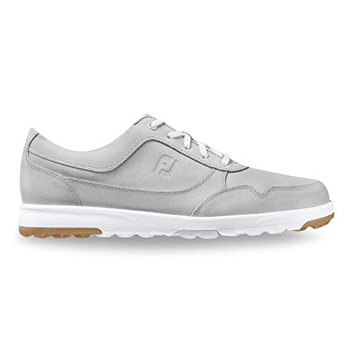 FootJoy Men's Casual Previous Season Style Golf Shoes, White Suede, 9.5 M US
