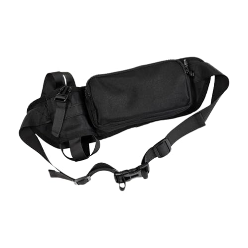 Riñonera con soporte para botella de agua, riñonera ajustable, bolsa impermeable para correr, senderismo, equipo de entrenamiento para mujeres y hombres