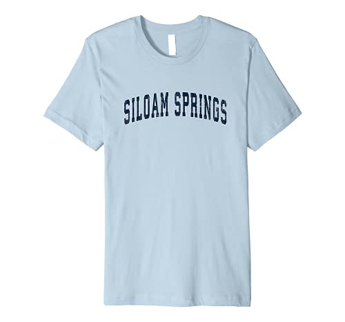 Siloam Springs Arkansas AR Vintage Sports Design Navy Design Premium T-Shirt Siloam Springs Arkansas AR Vintage Sports Design Navy Design Premium T-Shirt