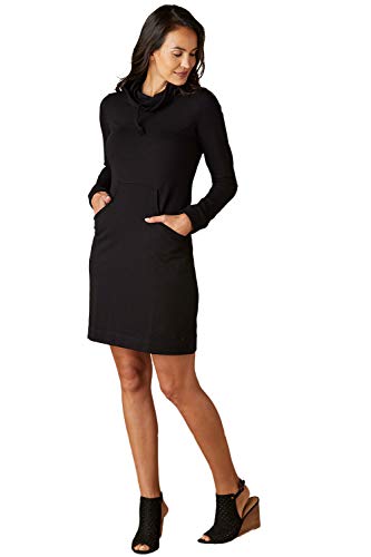 Fair Indigo Fair Trade Organic Weekend Dress (S, Black)