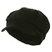 Cotton Elastic Newsboy Cap-Black (Size 7)