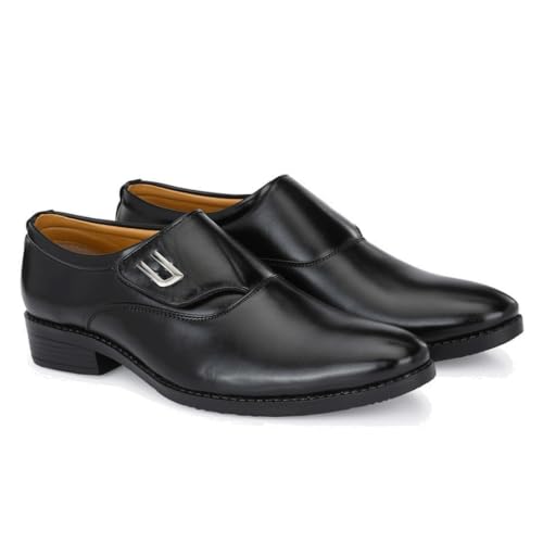 Image of Leatherkraft Mid-Top Formal Slip-On Shoes