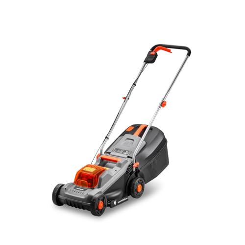 Fuxtec 20V Akku-Rasenmäher FX-E1RM20ECO, leichtgewichtiger Gartenmäher für kleine Flächen bis 200 m², 30 L Fangbox, Schnittbreite 30 cm, ohne Akku