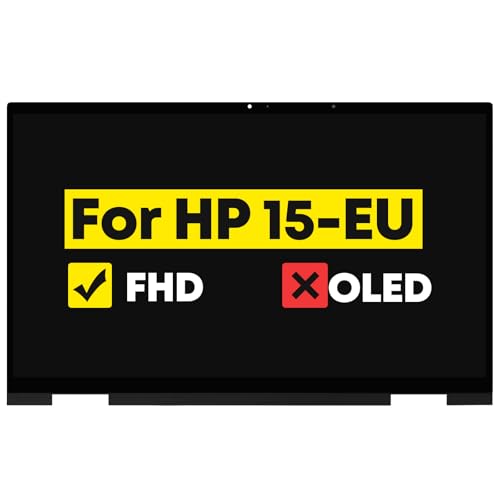 Image of 15.6 inch LCD Touch Screen Replacement Digitizer Assembly + Bezel for HP Envy x360 Convertible 15M-EU 15-EU 15Z-EU 15-EU1073CL 15-EU1XXX 15-EU1026NR 15-EU1026NR 15M-EU0013DX 15M-EU0023DX 1920x1080 FHD