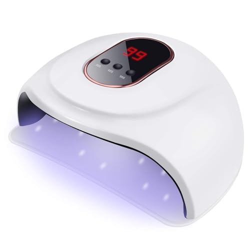 Lámpara Secador de Uñas 36W, 30 LED/UV Gel Esmalte de Uñas Curado Luz Máquina,3 modos de tiempo 30/60/99s y Pantalla LED Para Manicura/Pedicure Nail Art en el Hogar y el Salón