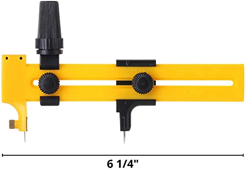Image of 10-150 mm Circle Cutter Circle Rotary Tool Trimmer Round Knife for Cutting Paper Art and Craft