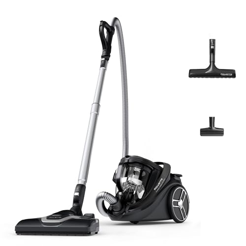 Rowenta Silence Force Cyclonic Effitech - Aspiradora Sin Bolsa Silenciosa, 59 Db A , Tecnología Effitech, Bajo Consumo Energético, Filtro Hepa, Amplio Radio De Limpieza, Fabricada En Francia, Ro7935