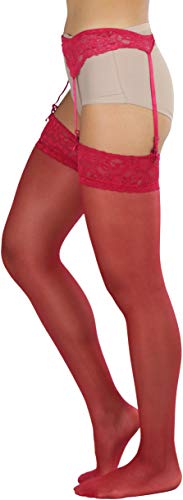 Image of ToBeInStyle Women's Lace Classic Elegant Sheer Garter Belt