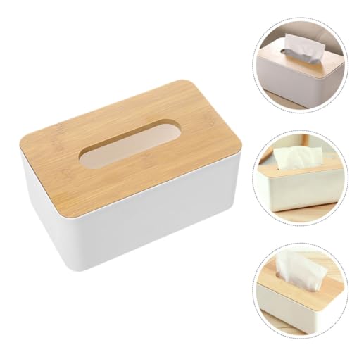 Caja dispensadora de pañuelos diseño rectangular madera premium 8