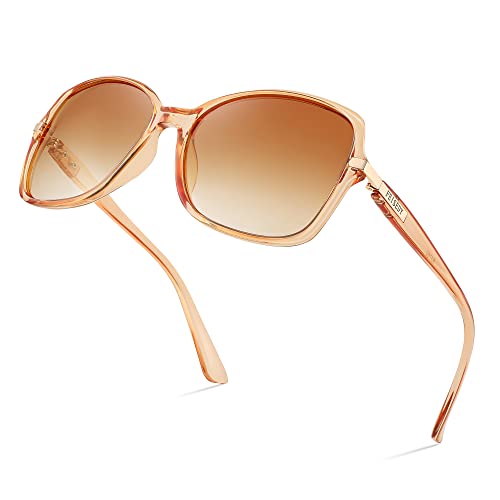 FEISEDY Vintage Square Sunglasses