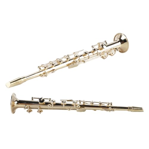 Saxophone soprano miniature Ausi en laiton avec support