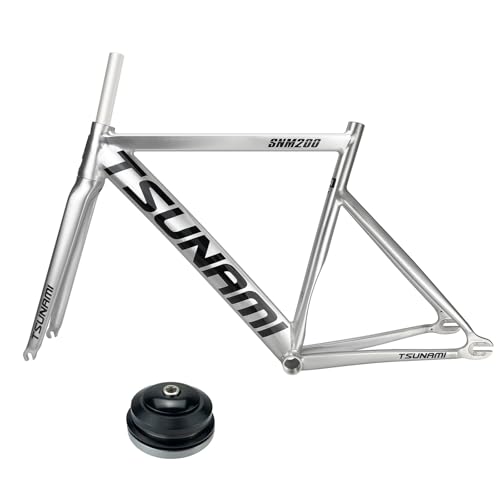 BSFHQS 700C Fixed Gear Bike Frameset 52CM 55CM Aluminum Allo