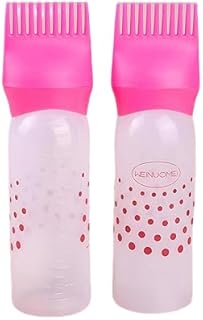 فرشاة زيت شعر من السيليكون - فرشاة مرنة ومتينة مصنوعة من السيليكون عالي الجودة، مثالية لوضع زيوت الشعر وعلاجاته بدقة وسهولة. (قطعتان)