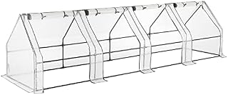CHRISTOW Large Grow Tunnel Cloche Garden Polytunnel Greenhouse With Reinforced Cover (choose 1.8m, 2.7m or 3.6m long)