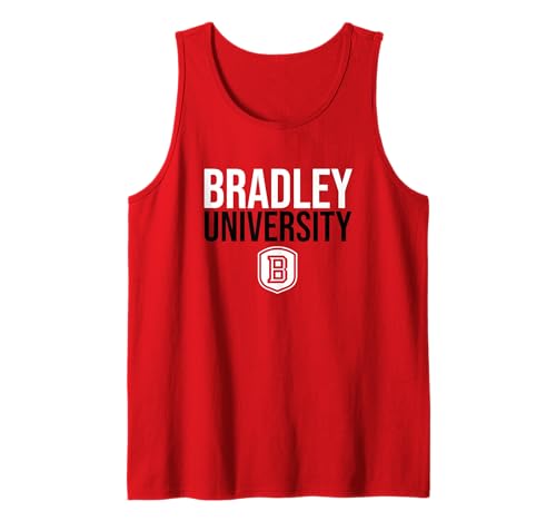 Bradley University Braves Stacked Tank Top