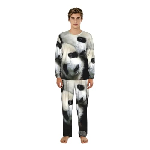 Pyjama panda homme en coton doux pour des soirées cocooning confortables