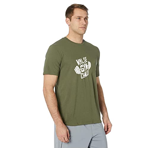 Image of T-Shirt for Men KAL SE Gym CHALU Funny Hindi Quotation, Graphic and Typography t-Shirt