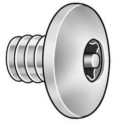 GRAINGER APPROVED Binding Screw, 1/2 In L