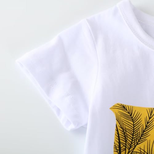 Image of Toddler Boy Clothes Kids Summer Cotton Outfits Shirt Short Sets Size 2-7