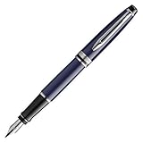 Waterman Stylo plume Expert corps bleu laqué
