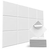 JBER Square Acoustic Panels, 12" X 12" X 0.4" High Density Self-Adhesive Soundproof Wall Panels Acou