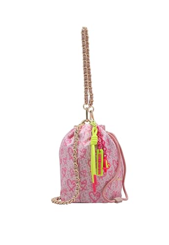 Bolsa Feminina Chenson Transversal Estilo Saco Heart Pink