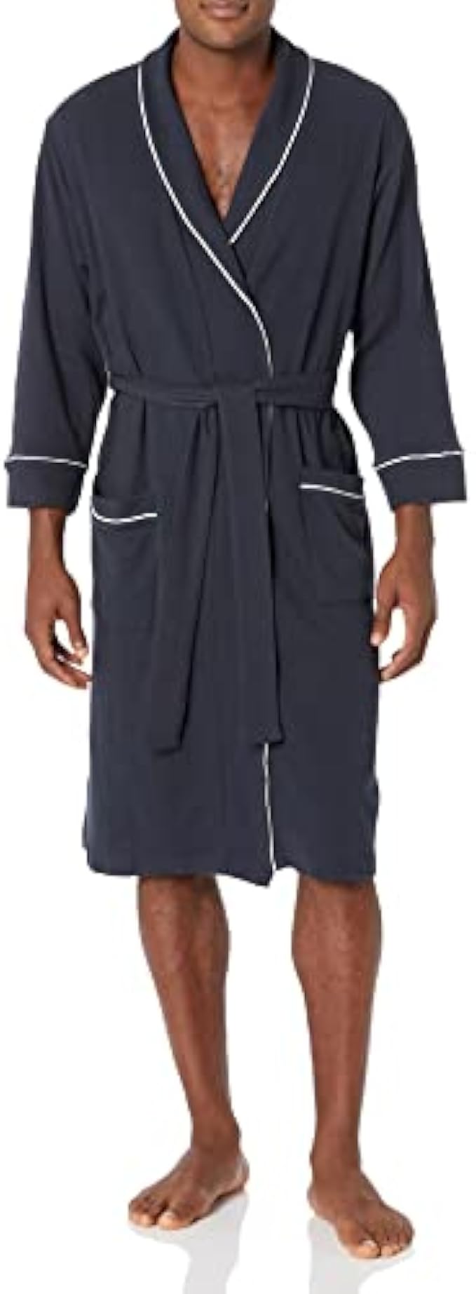 Amazon Essentials Men's Lightweight Waffle Robe (Available in Big & Tall)
