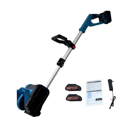 電動除雪機、スノースコップ多目的効率的な金属製除雪機、歩道の除雪、舗装道路の除雪, 5 ダブルパワー