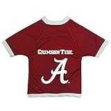 NCAA Alabama Crimson Tide Athletic Mesh Dog Jersey (Team Color, Tiny)