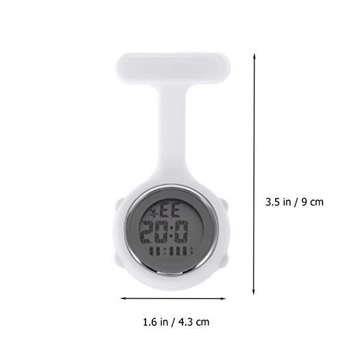 NICERIO 1 broche de relógio de enfermagem com clipe de pino para relógio de bolso médico para enferm