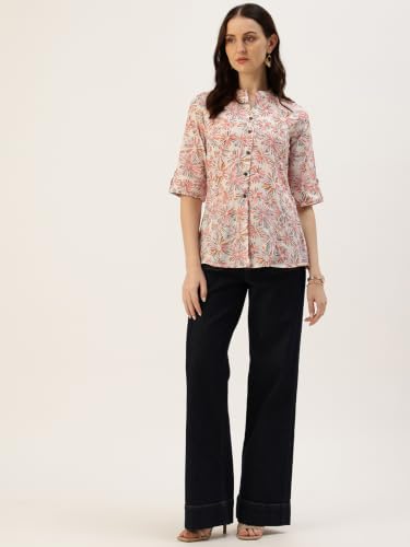 Image of Printed Mandarin Shirt - Casual & Chic (S-3XL)