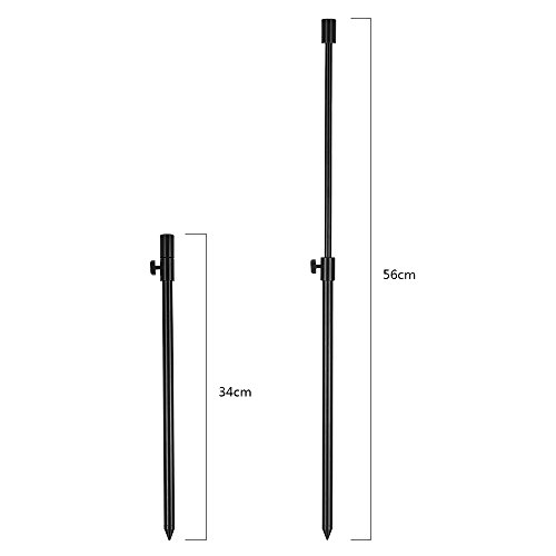 Bâton de pêche en aluminium Lixada de haute précision 34-56cm - 5