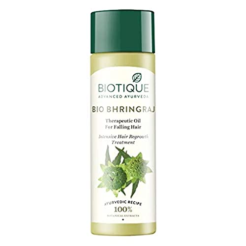 Huile thérapeutique au bhringraj bio de Biotique pour la repousse