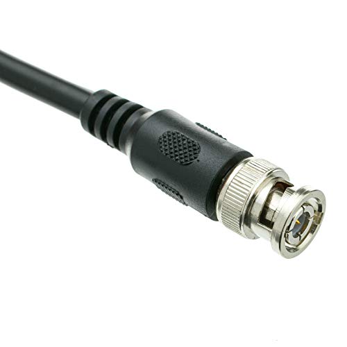 Cable coaxial BNC macho a macho RG59/U de 25 pies negro miniatura 2