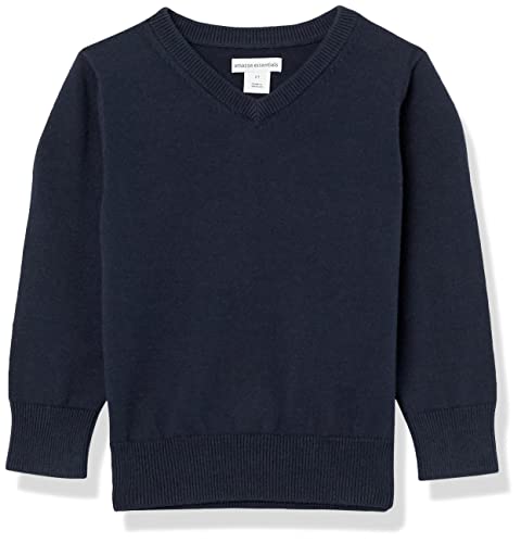 amazon essentials unisex kids and toddlers39 uniform cotton v-neck sweater