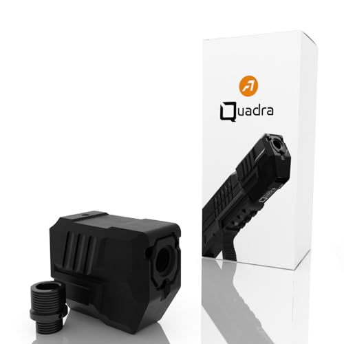 ACETECH Airsoft Tracer Unit Quadra with Flash Mode Square Compact Design for 14mm CCW Threads Include 11mm CW Adapter