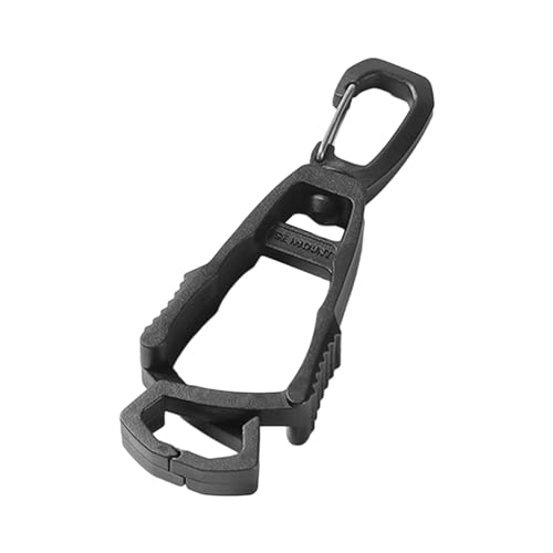 Image of Outdoor Glove Clip Anti Lost Multipurpose Hook for Outdoor Belt Loop Glasses Black | Sporting Goods | Outdoor Sports | Climbing & Caving | Carabiners & Hardware