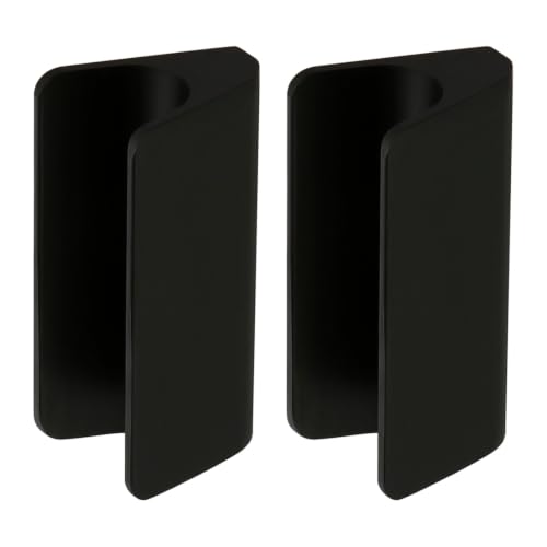 Image of MODIUS Cabinet Knob | Wardrobe & Drawer Knob | Cupboard Knob for Kitchen | Black Finish | Aluminium Cabinet Hardware | Pack of 2 (MS036255)