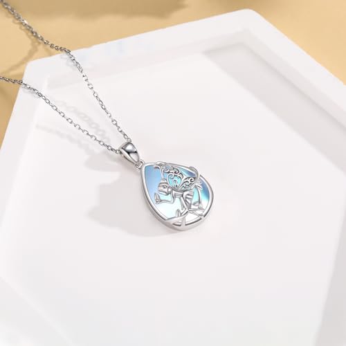 Fairy Necklace Gifts for Women 925 Sterling Silver Fairy Pendant Angel Elf Jewelry Gifts for Daughter3