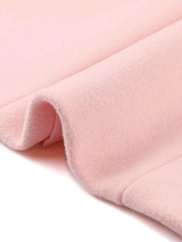 Allegra K Abrigo Mujer con Cuello Alto Ropa de Abrigo de Invierno de Manga Larga Rosa XS - imagen 6